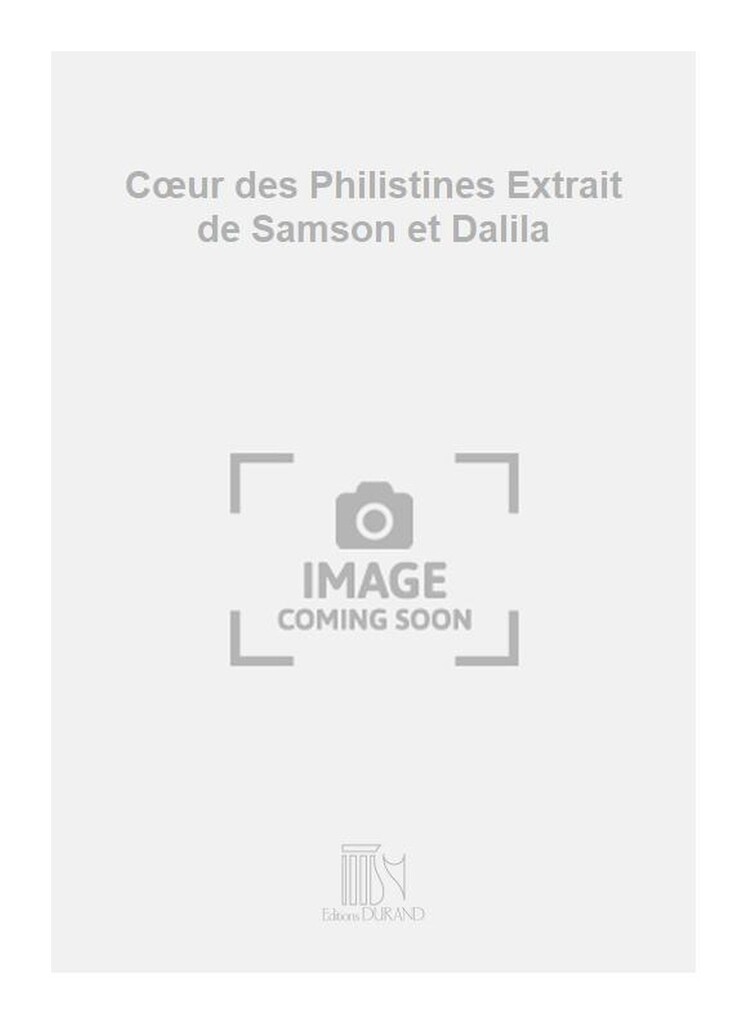 Samson Et Dalila N 4 Choeurs Fr-All